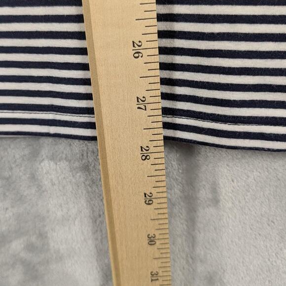 Talbots Tank Top Womens 2X Blue White Striped Reversible Sleeveless Plus Size - Picture 3 of 9